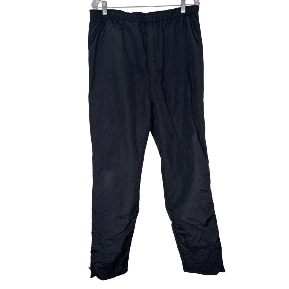 Vintage L.L. Bean Black Nylon Winter Snow Ski Pants    Size: L Tall Men's